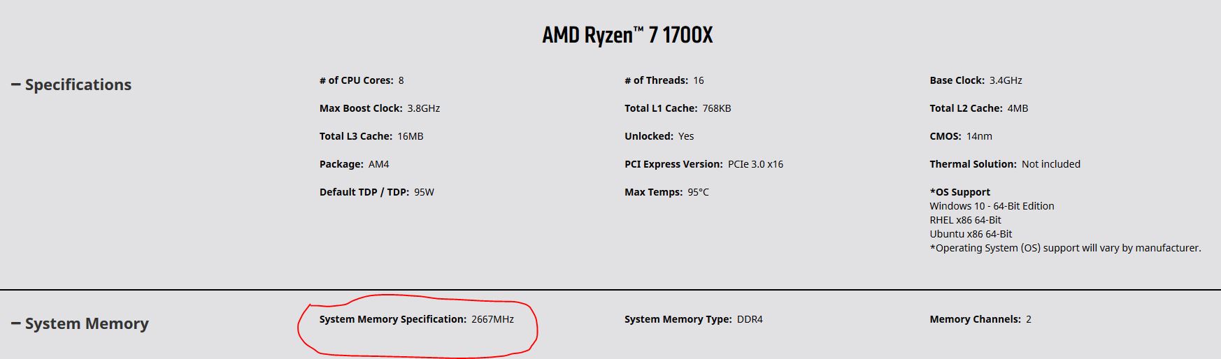 Ryzen 7 1700X RAM memory - AMD Community