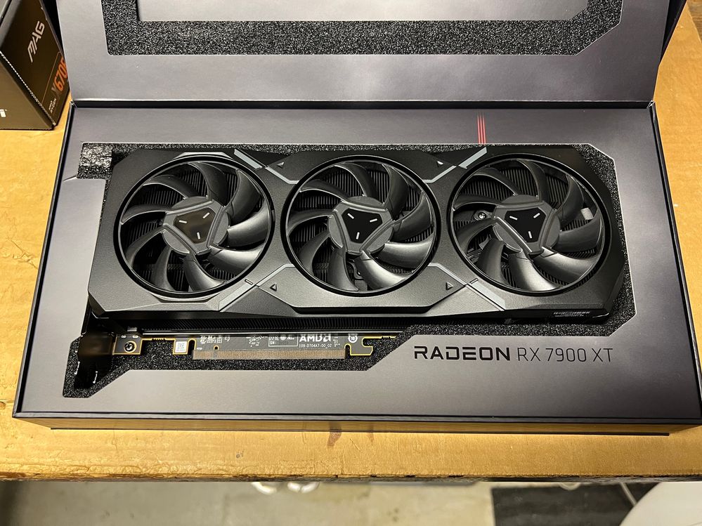 I love the packaging of this AMD Radeon RX 7900 XT GPU.