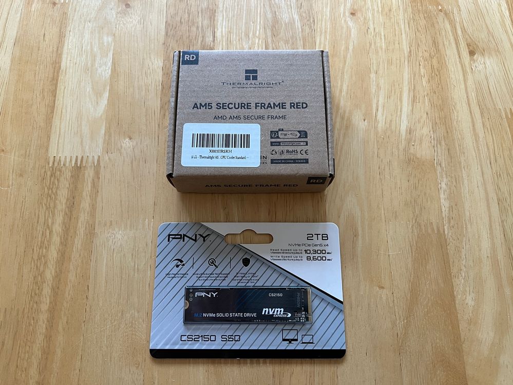 My new 2 TB M.2 drive and the AM5 Frame arrived today.