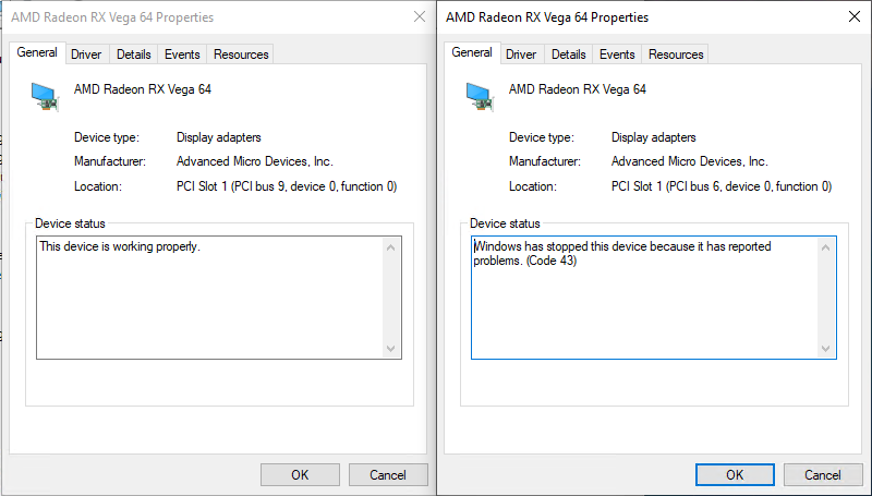 Code 43 on Second GPU