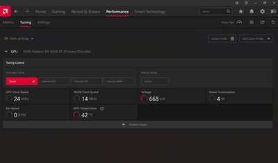 Overclock Settings