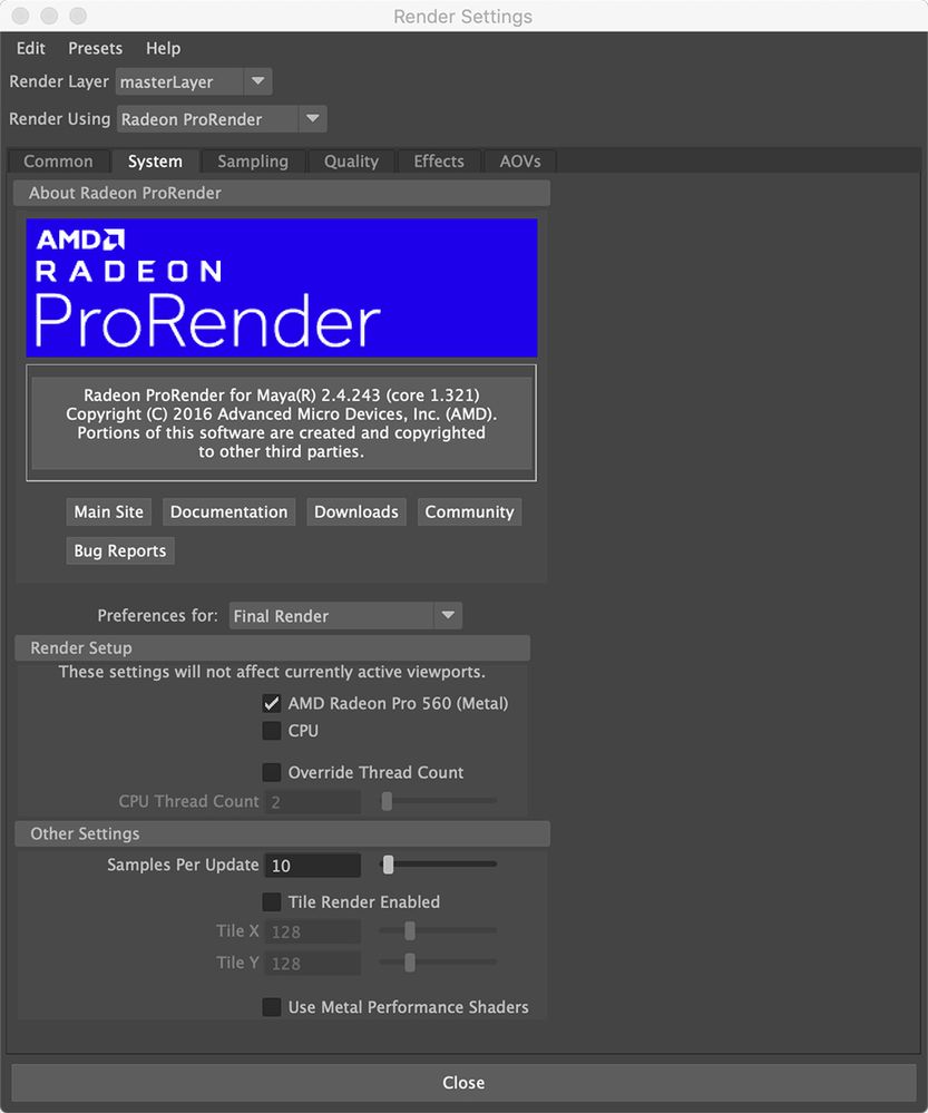 AMD Radeon ProRender Maya Settings.jpg