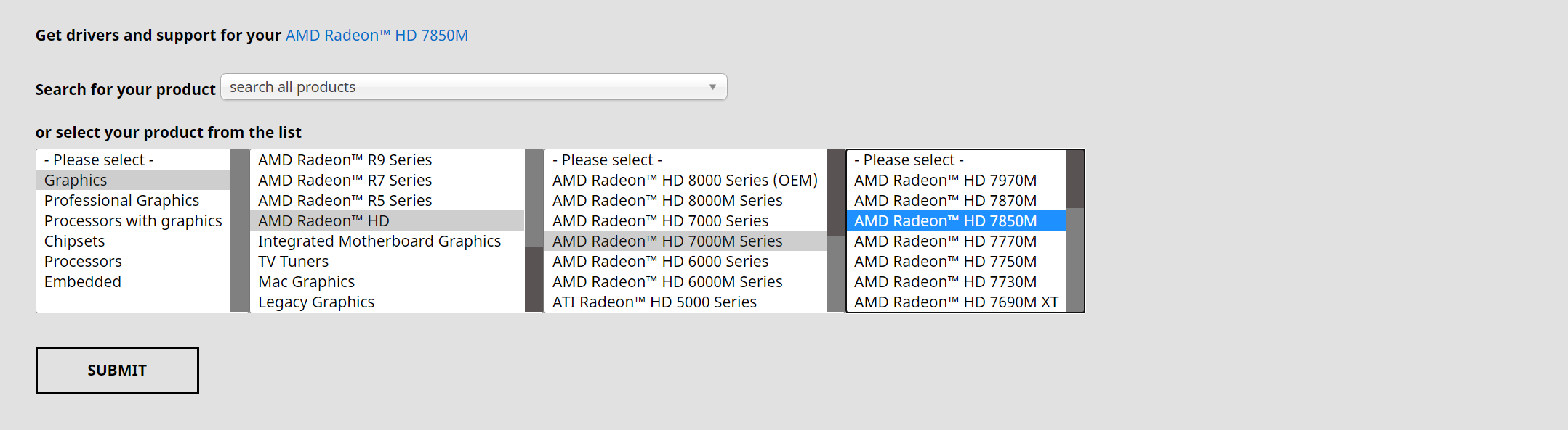 Radeon hd discount 5000 series driver