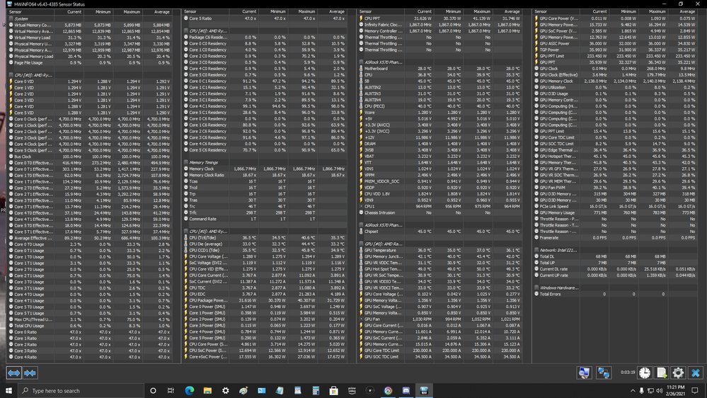 Temps, all core OC at 4700