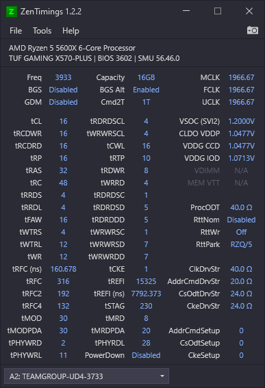 SOC, VDDP,CCD, IOD changes