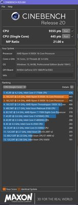 Cinebench R20 Singel Core Score 445.jpg