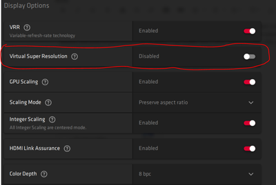 Virtual Super Resolution (VSR) Won't Turn On Or En... - AMD Community