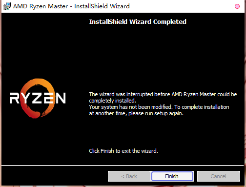 My AMD Ryzen Master Can't Be Installed Correctly - AMD Community