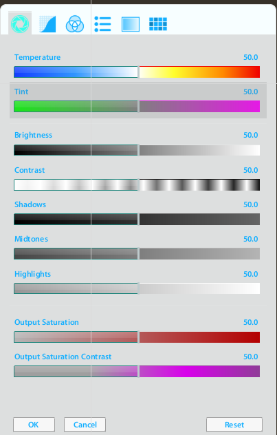 Secondary Color Tweaking Options