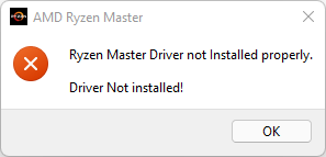 Driver not installed