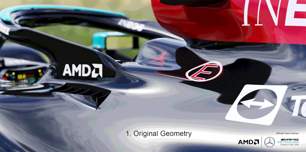 Mercedes-AMG F1 W12 AMD Radeon PRO + Blender animation surface details GIF.gif