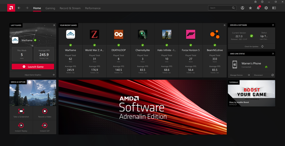 Introducing AMD Software: Adrenalin Edition With R... - AMD Community