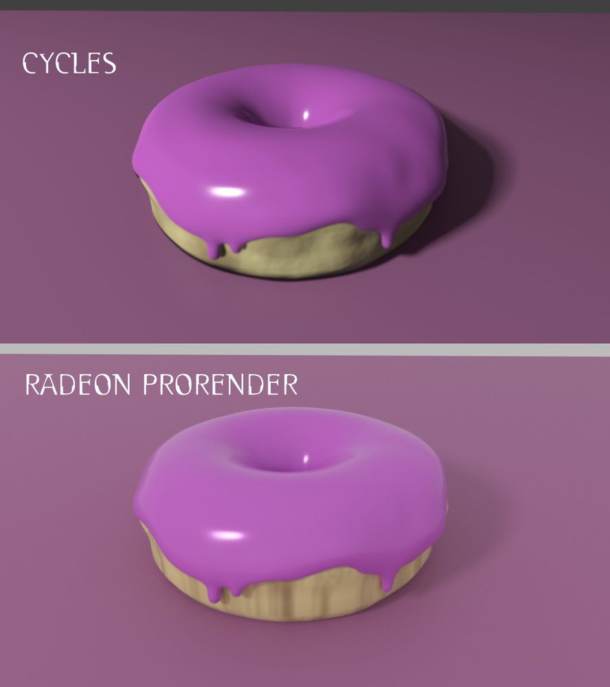 Donut ProRender-prob-compare.jpg