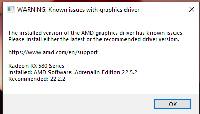 WARNING: Known Issues With Graphics Driver - AMD Community