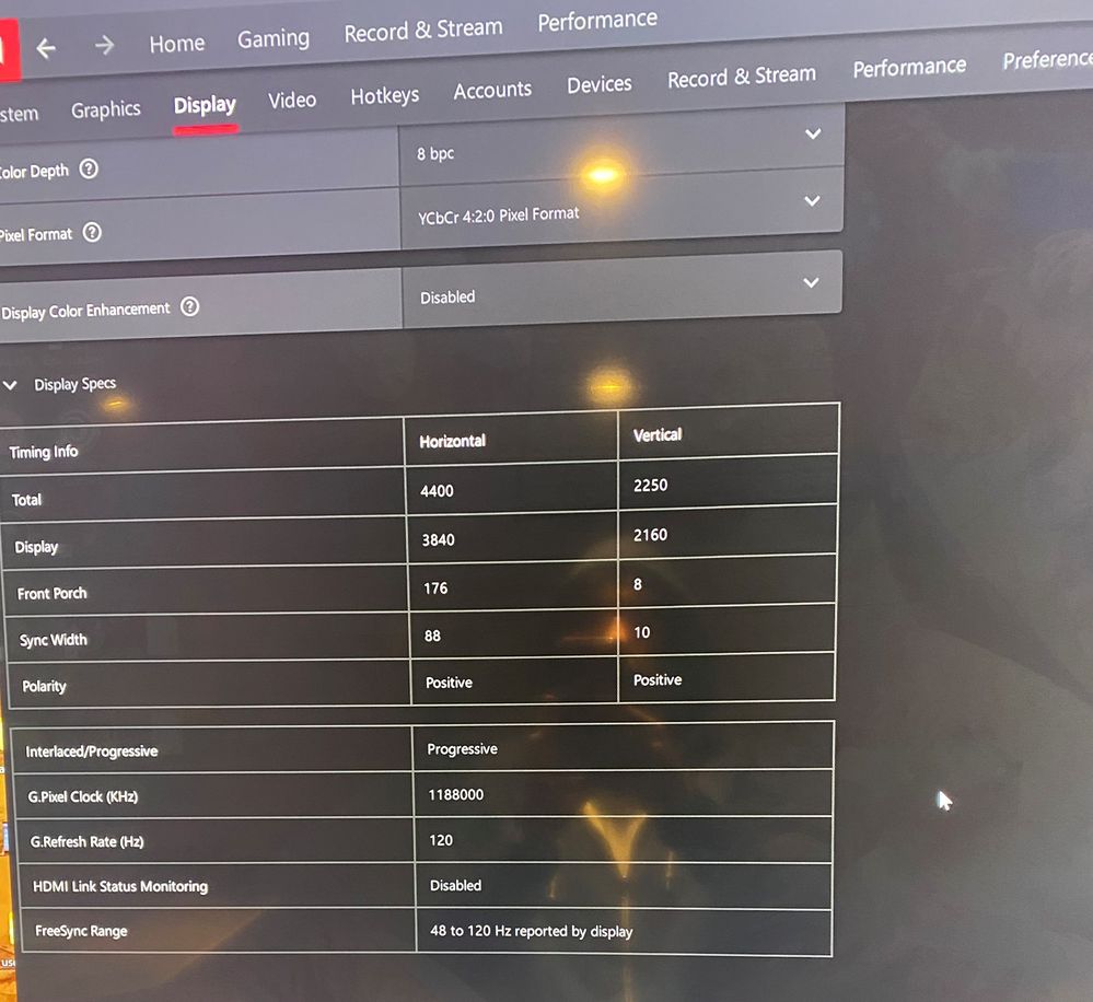 22.2.3 reporting 120Hz support