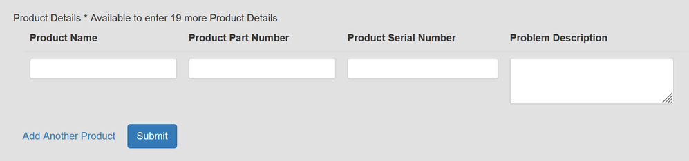 Serial number box does not accept serial number from box