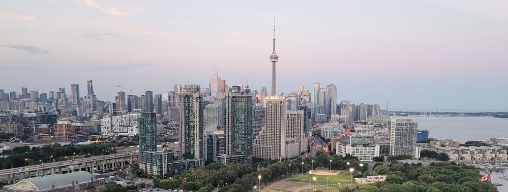 View of Toronto from Hotel Rooftop