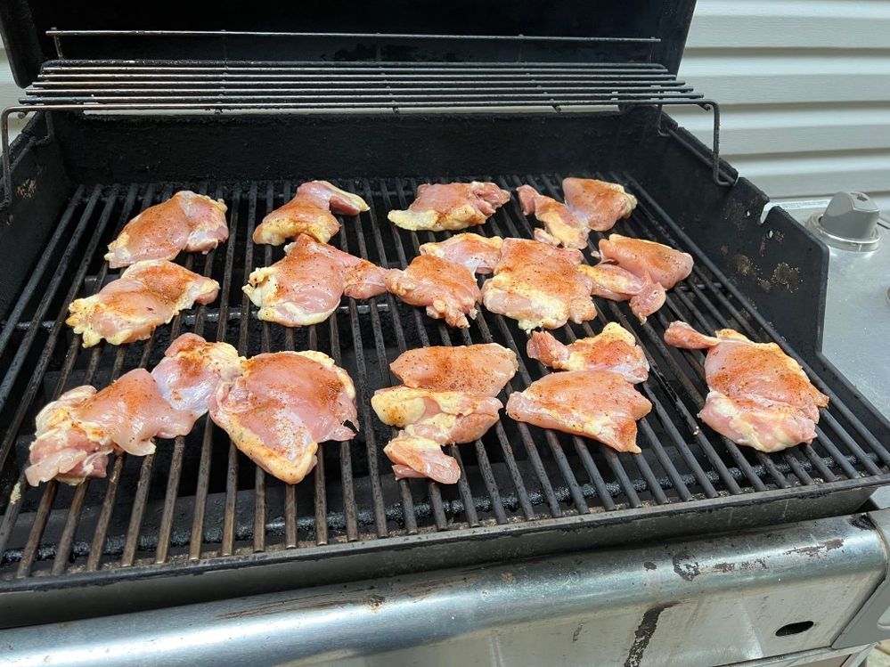 The grilled chicken is always a big hit at my LAN parties.