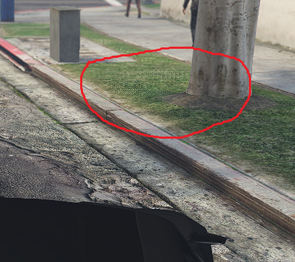 There are these weird dots in the grass, sometimes even if I am really close(GTA V)