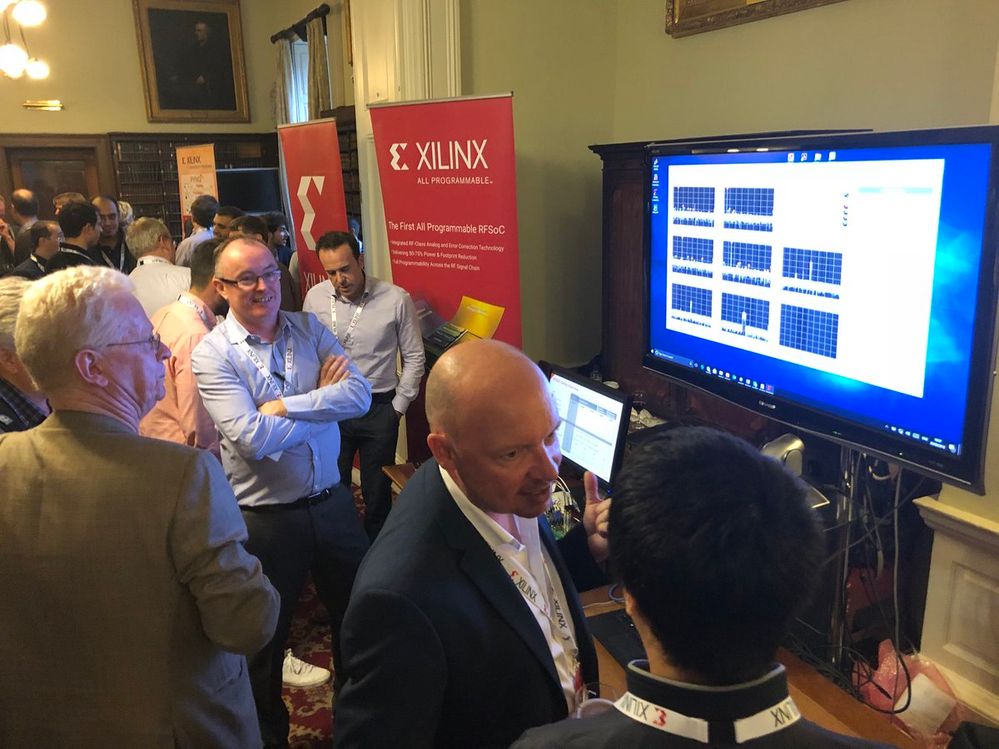 Zynq Ultrascale+ RFSoC Demonstration at the Xilinx FPL 2018 Welcome Reception