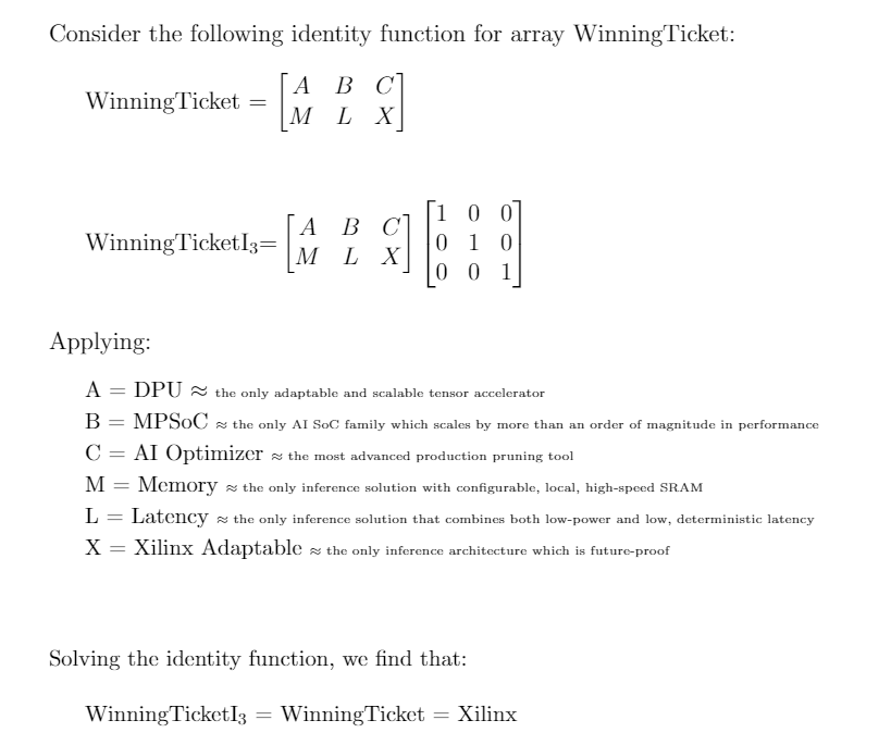 Figure 10: My personal “Winning Ticket” hypothesis - it’s as easy to learn as your ABCs