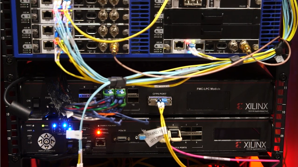 Figure 2: 400GE FlexE Bridge at Ethernet Alliance boot