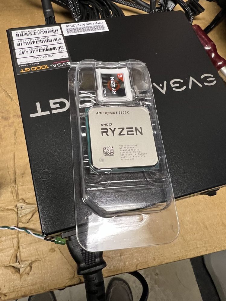 Trying the AMD Ryzen 3600X CPU, this time with a new motherboard.