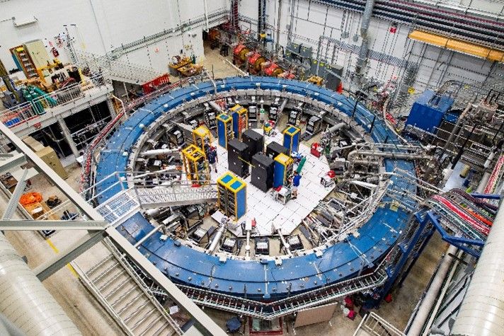 The Muon g-2 experiment at Fermilab, in which Cornell University collaborates, uses FPGAs from AMD and is the latest in a field of research looking to measure the “magnetic moment” of muons, which could help to change our understanding of the universe. (Credit: Reidar Hahn, Fermilab)