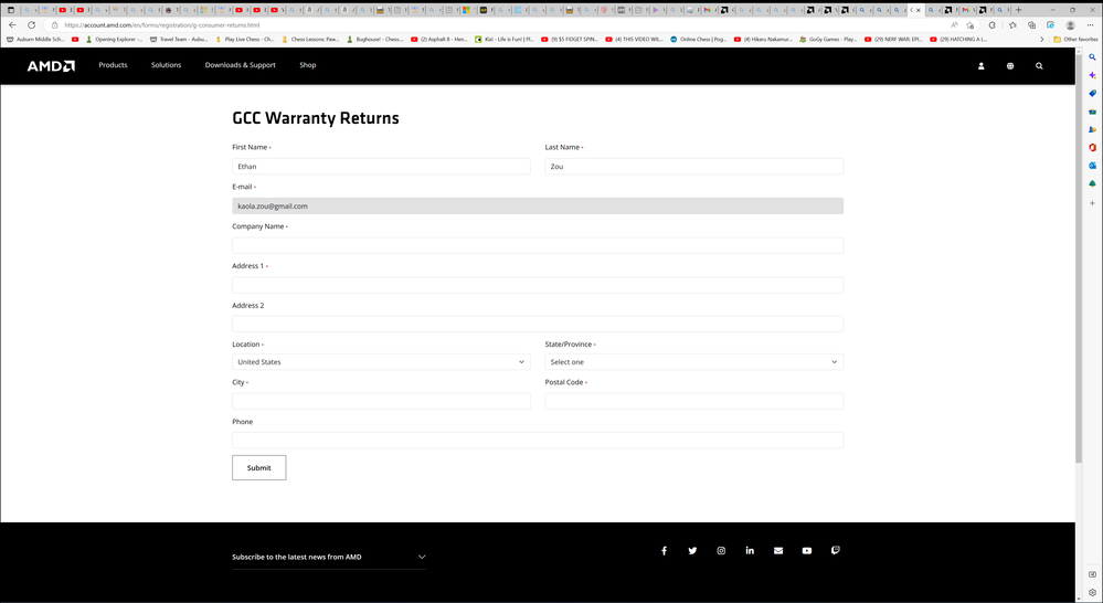 the stupid warranty page