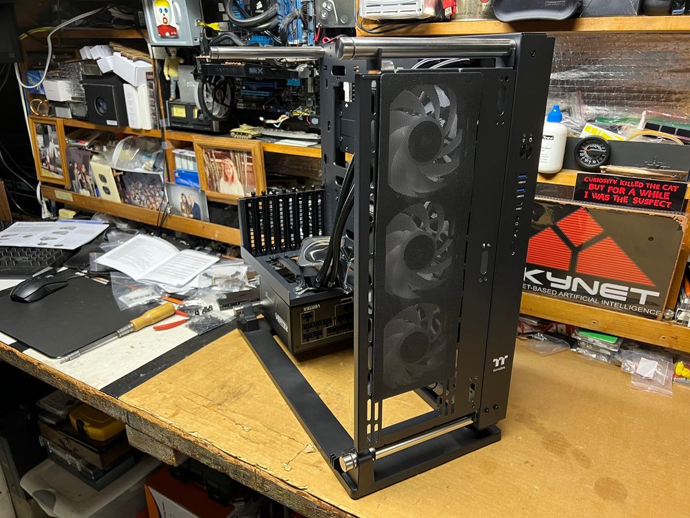 Good thing this Thermaltake Core P3 TG Pro open air case is made of metal!