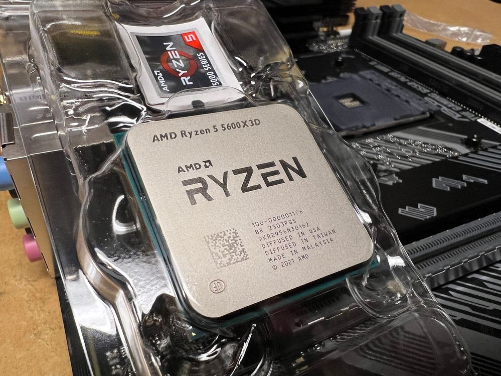 There is that Ryzen 5600X3D CPU in all it's glory.