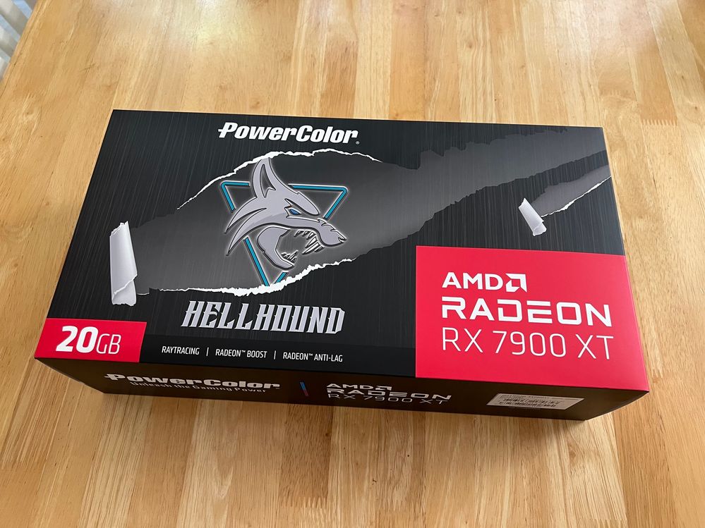 I've had good luck with PowerColor video cards in the past.  This should be quite the gaming card with a 34" gaming monitor and my new DP 2.1 video cable from Amazon.  The video card came from MicroCenter.