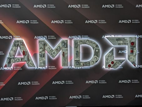 Our custom AMD sign made of recycled hardware!