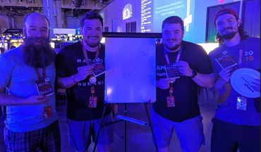 Our 2nd place team! (these guys were so nice and shared so many kind words about how we (AMD) were killing it this year)