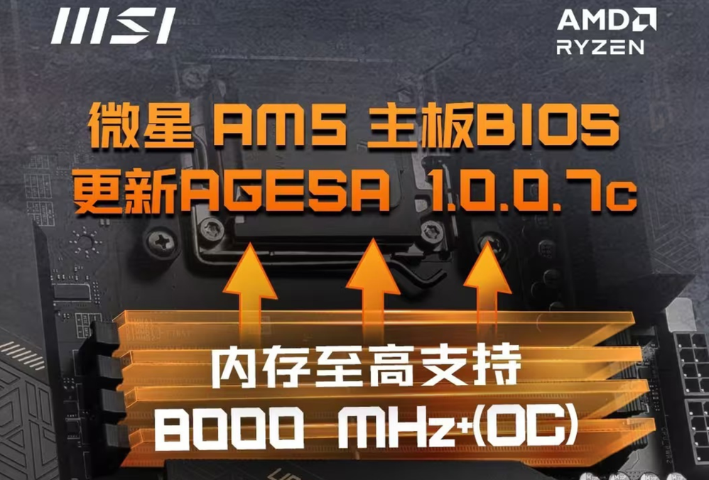 MSI-AMD-AGESA-1.0.0.7c-BIOS-Update-For-AM5-Motherboards-Improved-DDR5-Frequencies