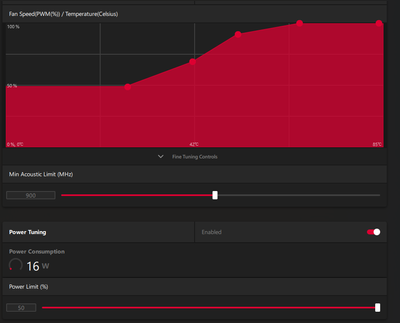 CPU and FAN settings