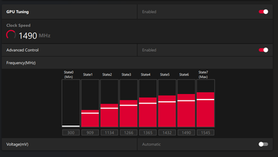 GPU settings