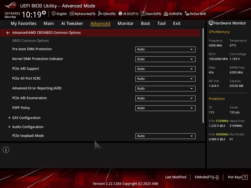 NBIO COMMON OPTIONS