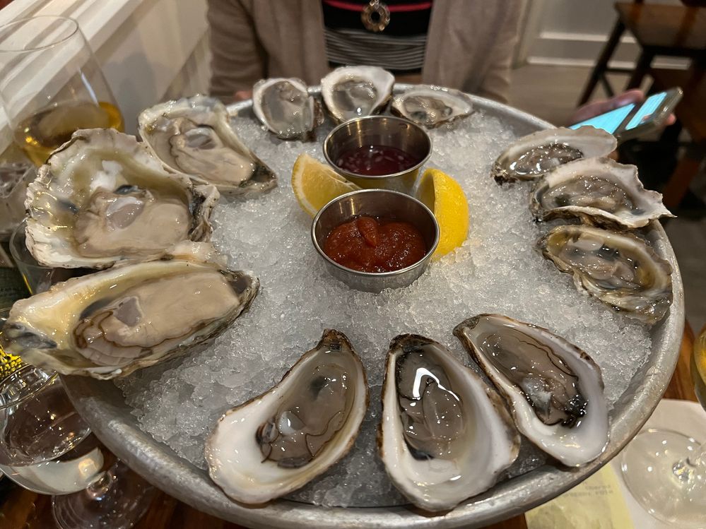 Raw oysters on the half-shell are good for you and tasty too!