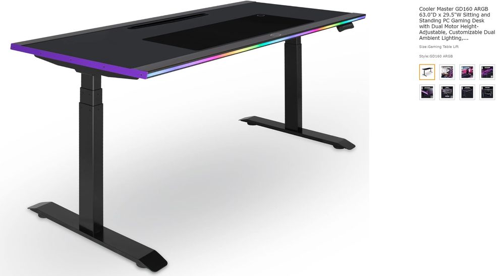 Cooler Master GD160 computer desk.