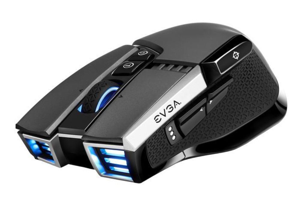 EVGA X20 Gaming Mouse, Wireless, Grey, Customizable, 16,000 DPI, 5 Profiles, 10 Buttons, Ergonomic 903-T1-20GR-KR