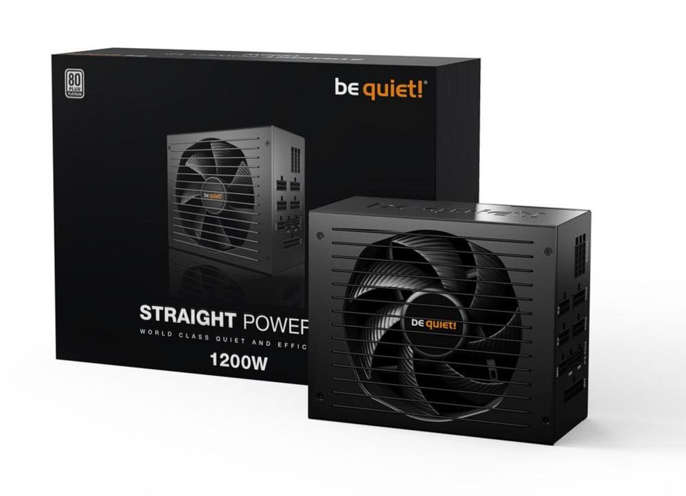 be quiet! Straight Power 12 1200W ATX 3.0 Power Supply | 80+ Platinum Efficiency | PCIe 5.0 | Japanese 105°C Capacitors | Fully Modular PSU | 12v Rail System | 10 Year Warranty | BN517