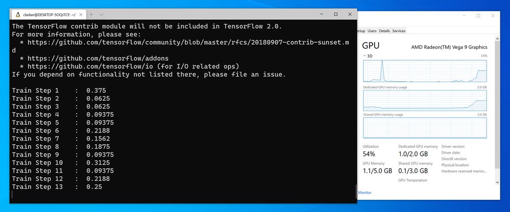 AMD ML TensorFlow Training Windows 10 screenshot2.jpg AMD ML TensorFlow Training Windows 10 screenshot2.jpg