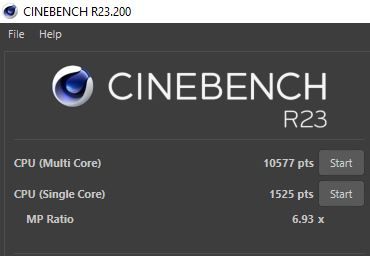 Cinebench R23.200 - Single and multi score.JPG