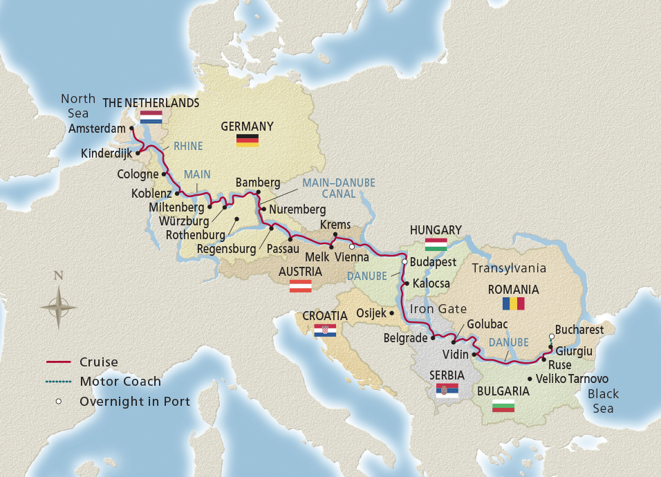 The European Sojourn cruise on a Viking river boat.